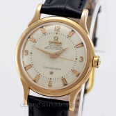 Omega Vintage Constellation Bumper Automatic Ref 2782 18K Gold Silver Dial